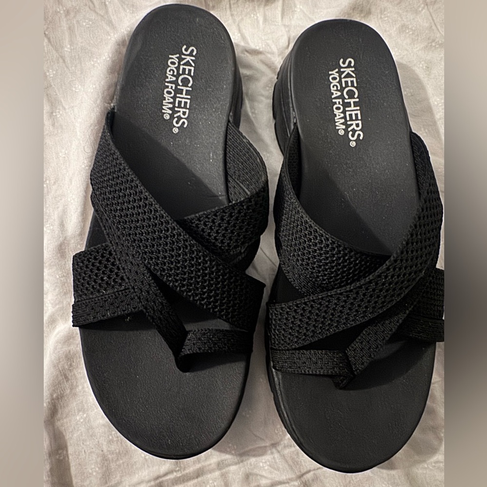 Skechers Black Slide Sandals size 10